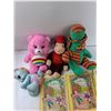 Image 2 : (4) Plushies, (2) Cabbage Patch Kids Books, Cabbage Patch Kids Jigsaw Puzzle - As Is