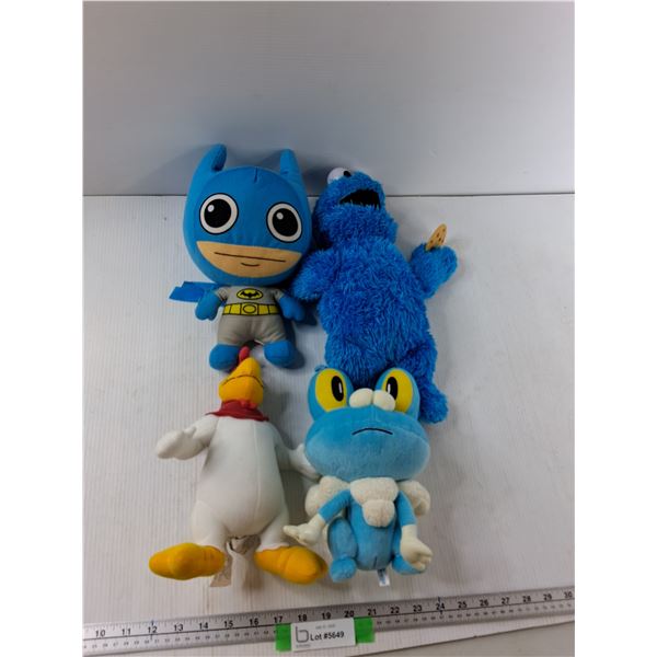Cookie Monster, Batman, Loonie Toons, Froakie Frog