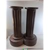 Image 1 : *(2) Plastic Pedestals - 32 1/2'' Tall - As Is CANNOT SHIP