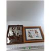 Image 1 : Framed Cross Stitching 16'' x 13'' Framed Print 12'' x 15''