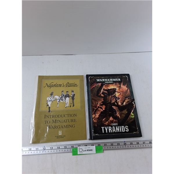 (2) Books - Napoleons Battles, Warhammer 40,000