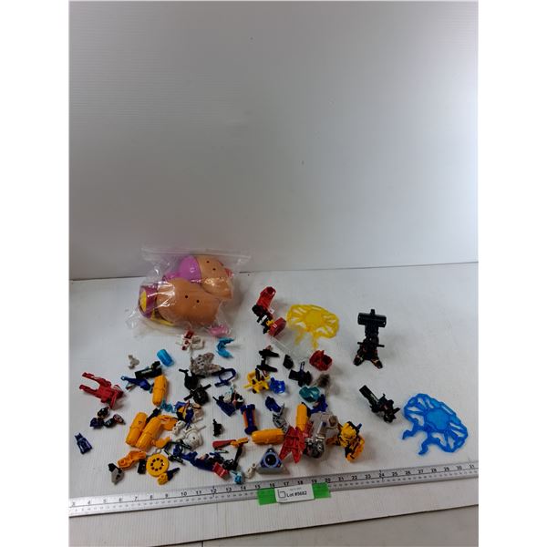(2) Mr Potato Heads, Battle B-Damon Figures, Misc - As Is