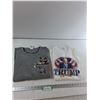 Image 1 : (2) Shirts - Looney Toones Medium, Make America Great Again Trump 2016 T-Shirt Size Large