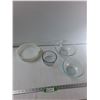 Image 1 : (2) Glass Bowls, Glass Container, Casserole Dish