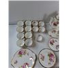 Image 2 : Royal Albert American Beauty Dishes - (13) Cups, (17) Plates, Tea Pot, Misc - CANNOT SHIP