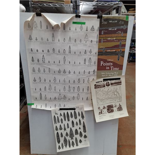 Various Archaeology Week Posters 44" x 35"
