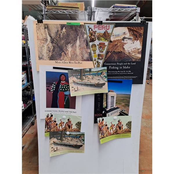 Various Archaeology Week Posters 24" x 18" and Peru Pennant