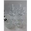Image 3 : Decorative Glass Bowl Holder, (4) Wine Glasses, (2) Candle Holders