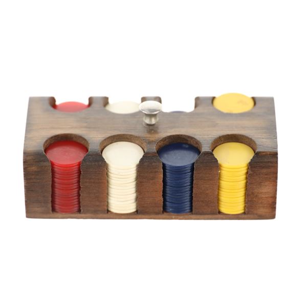 Ca. 19th C. Tombstone Travel Bakelite Poker Chips
