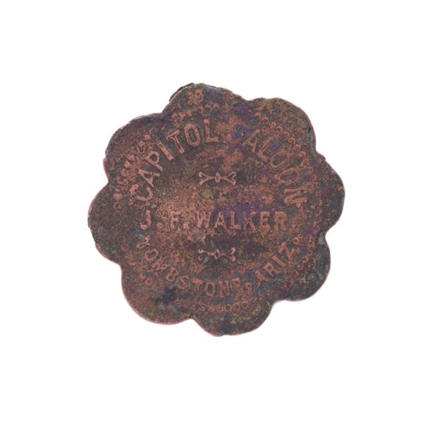 Tombstone, Ariz Capital Saloon J.F Walker Token R9