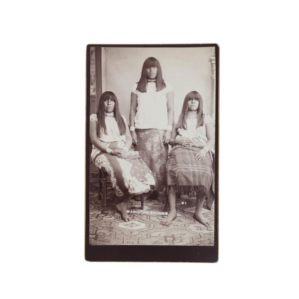 C. S. Fly Boudoir Card, "Maricopa Squaws, 1880s