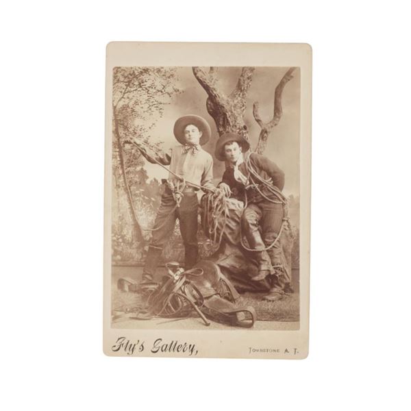 Rare C. S. Fly Cabinet Card, "Two Cowboys"