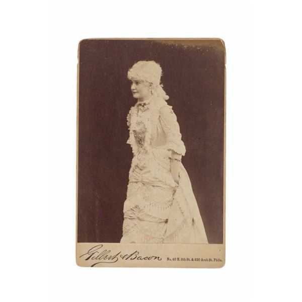 Gilbert & Bacon "Lotta Crabtree" Cabinet Card