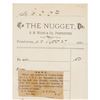 Image 4 : 1881 The Nugget Adv. Bill/ Receipt (I.O.O.F. Memo)
