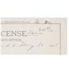 Image 4 : Ca. 1881 Tombstone, Cochise Co. A.T Gaming License