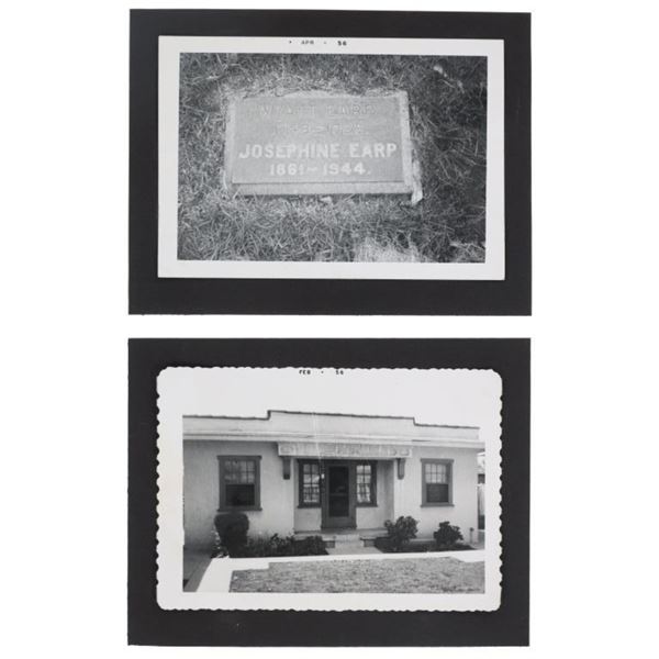 Wyatt Earp's House and Grave Stone Photographs