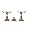 Image 1 : W. Kuhn Bronze Steer Skull & Brass Pistol Stands