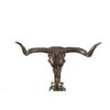 Image 3 : W. Kuhn Bronze Steer Skull & Brass Pistol Stands