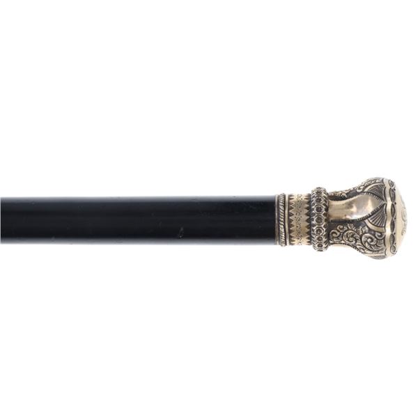 Original Bat Masterson Silver-Topped Walking Stick