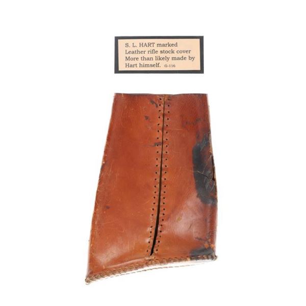 Rare Original S. L. Hart Leather Butt Stock Cover
