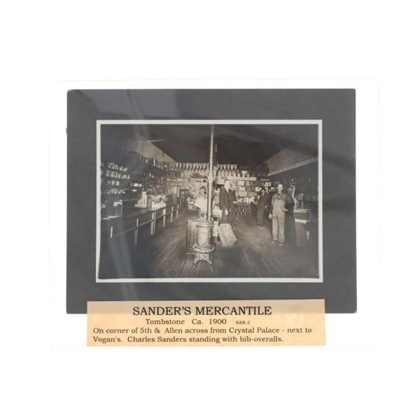 Ca. 1900 Sander's Mercantile Tombstone, AZ
