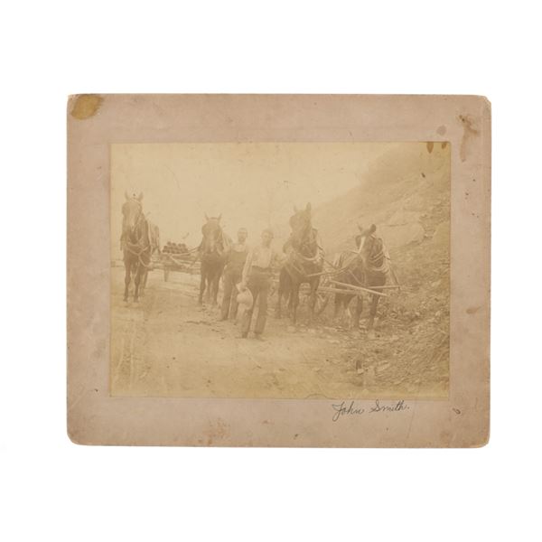 19th C Tombstone, A.T. Mining Mammoth Cabinet Card