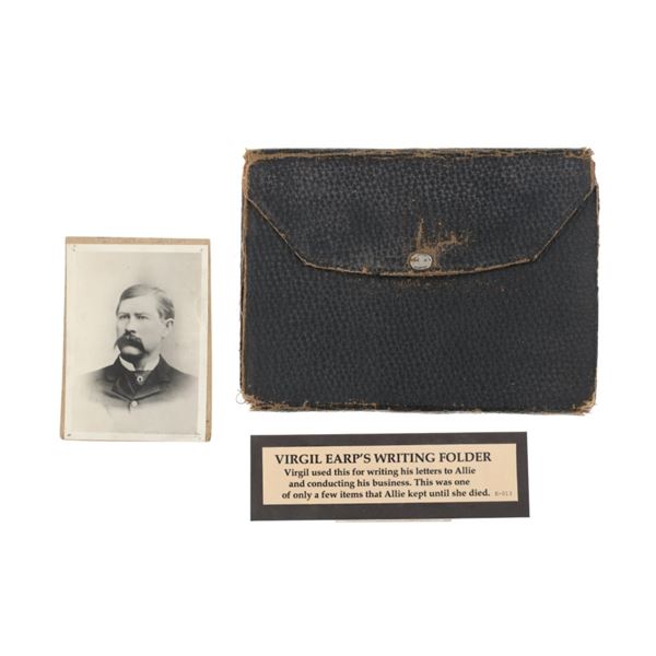 Tombstone, A.T Virgil Earp Personal Writing Folder