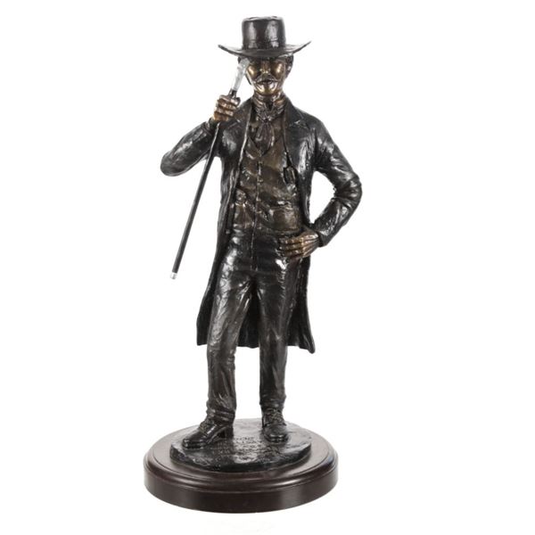 Doc Holliday Tombstone Bronze by Tim Trask