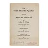 Image 1 : Signed John P. Clum "The Truth About the Apaches"