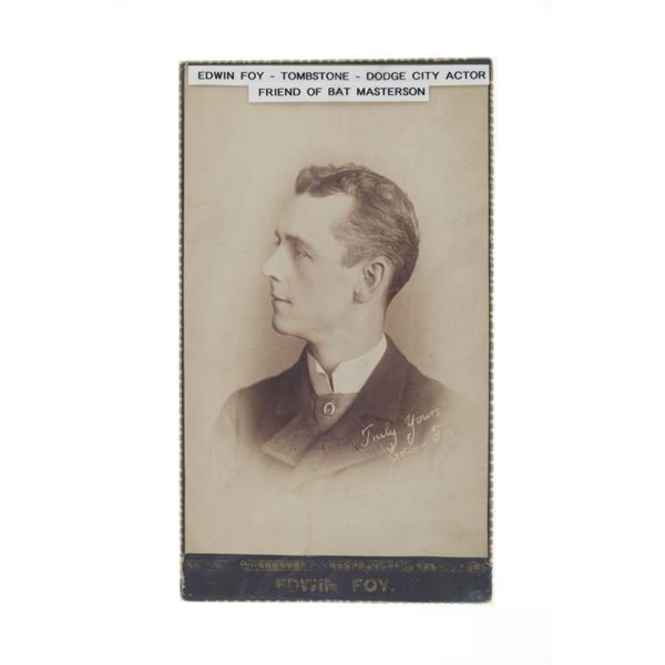 Original Signed Eddie Foy Photograph, circa 1881
