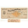 Image 1 : Ca. 1880 Seth Thomas Co. Pima County Bank Check