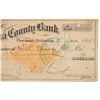 Image 3 : Ca. 1880 Seth Thomas Co. Pima County Bank Check