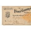 Image 5 : Ca. 1880 Seth Thomas Co. Pima County Bank Check