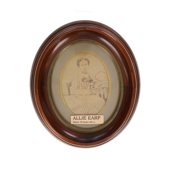 RARE Ca. 1873 Young Allie Earp Photograph