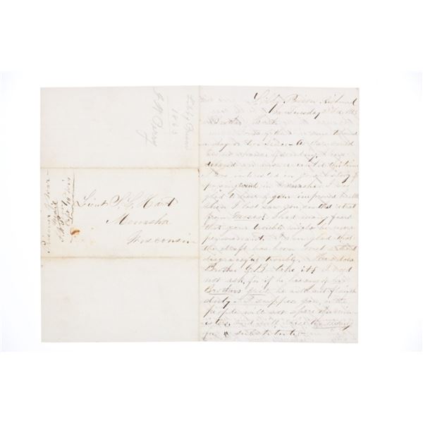 Civil War Libby Prison Letter to S. L. Hart 1863