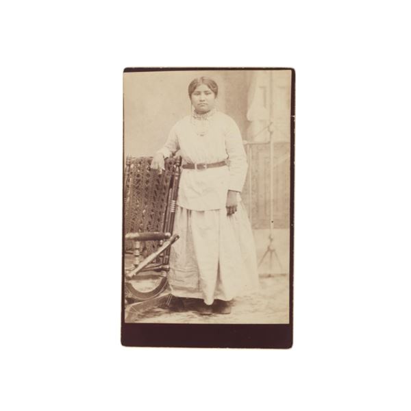 C. S. Fly Cabinet Card of Native American Girl