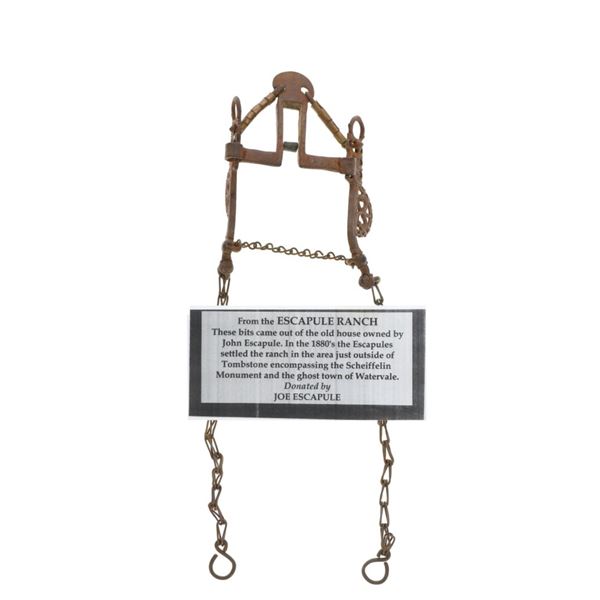 Tombstone, Escapule Ranch Spade Bridle c. 1850's
