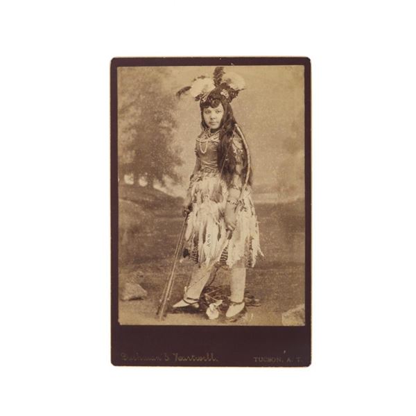 Buehman & Hartwell Cabinet Card Yaqui Girl 1875-89
