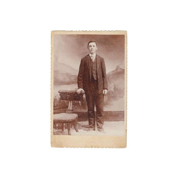 RARE O.S. Goff Photo of a Young D.F. Barry C. 1870