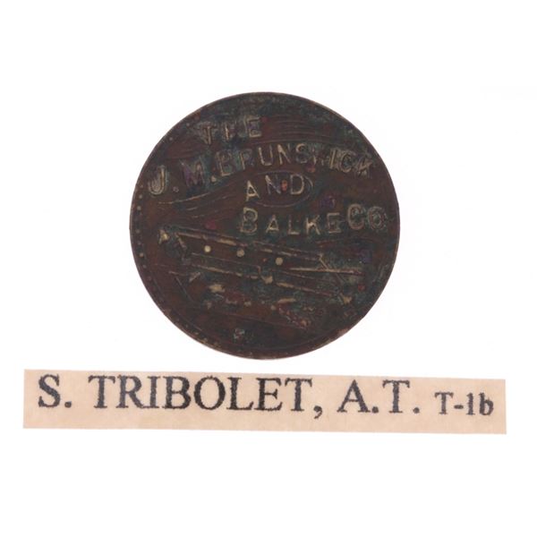 1880 Token Tombstone A. T. Brunswick-Balke & Co.