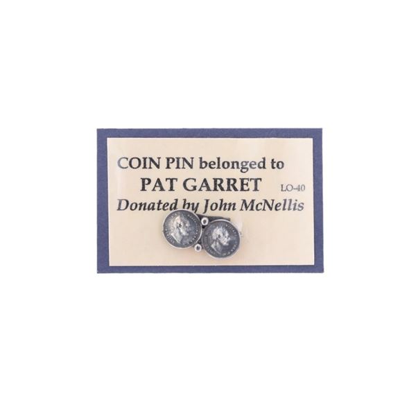 Sheriff Pat Garrett Custom Coin Pin, c. 1880-1906