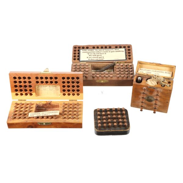 K. L. Hart .22 Rimfire Ammo Boxes, Cleaning Kit
