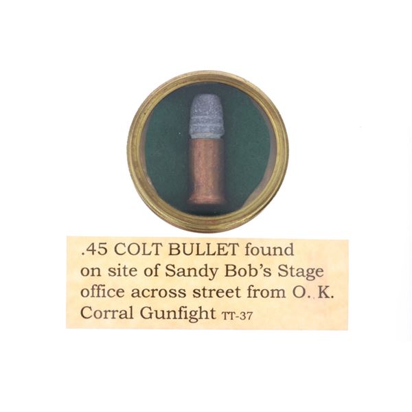 OK Corral, Sandy Bob's Stage .45 Colt Bullet Relic