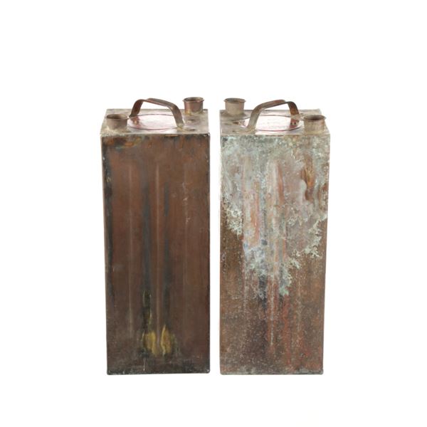 19th C. Tombstone Found Copper Nitro-Glycerin Jugs