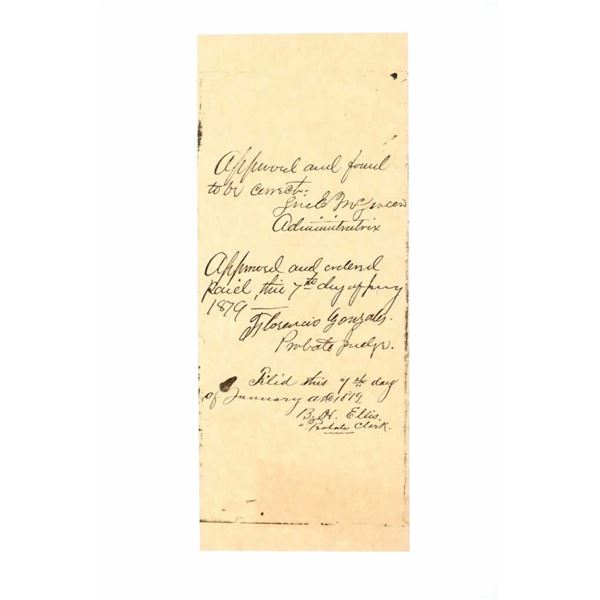 Ca. 1879 Lincoln, NM Mercantile Ledger-A.A.McSween