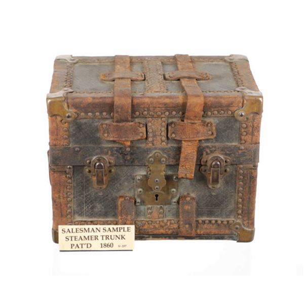 Salesman Sample Steamer Trunk Patented 1860