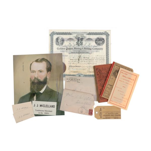 Tombstone, AT Businessman John McClelland Ephemera
