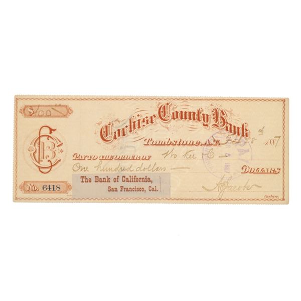 China Mary & Quong Gu Kee/Ho Kee Bank Note c. 1887