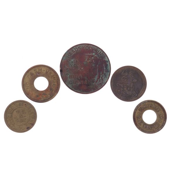 Tombstone Found Gaming, Magic, & Cigarette Tokens