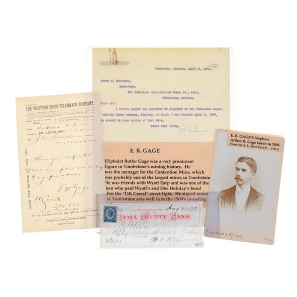 Archive: E.B Gage Mine Operator ex S.L Hart Estate